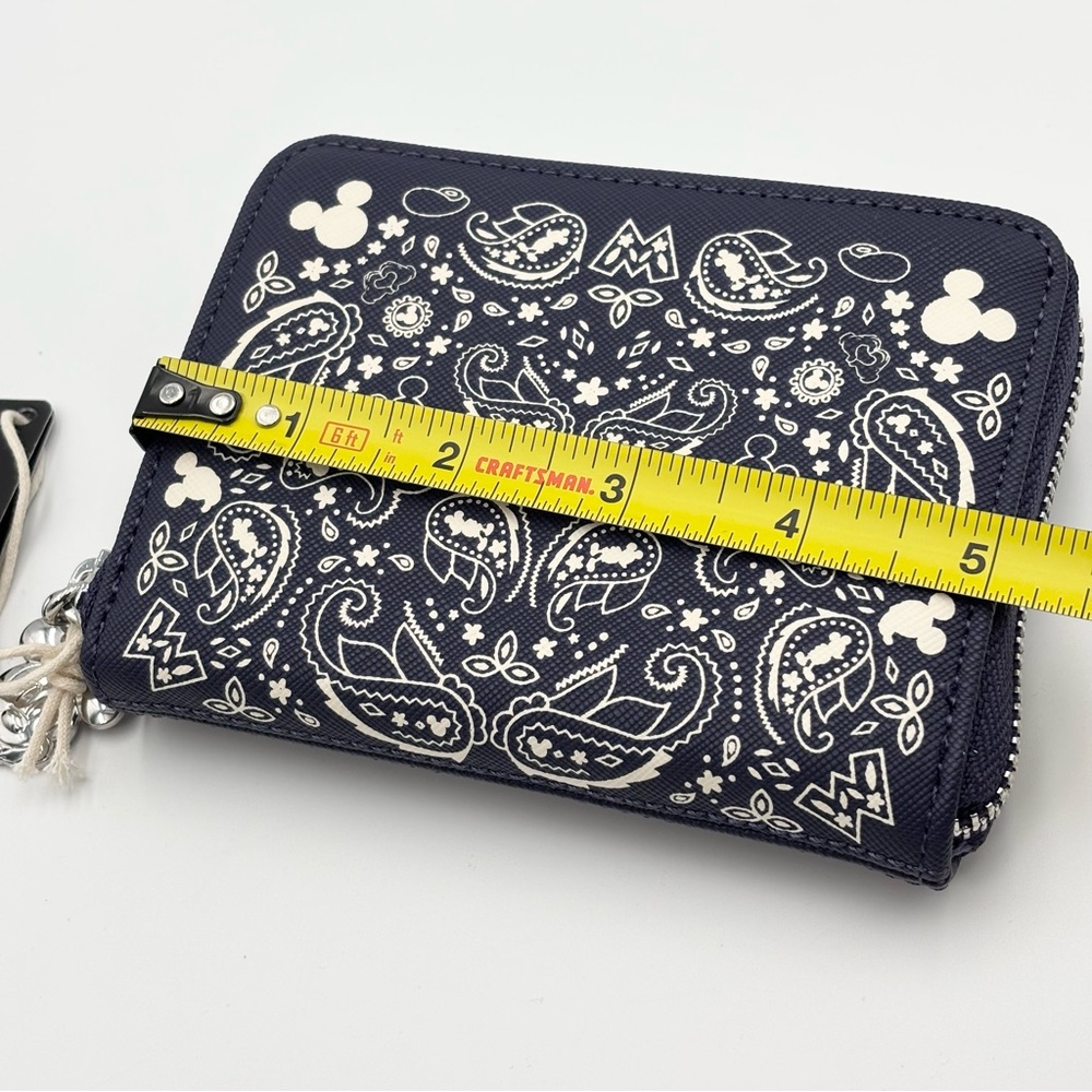 Loungefly Disney Navy Paisley Mickey Mouse
Zip-Around Wallet - Picture 6 of 9
